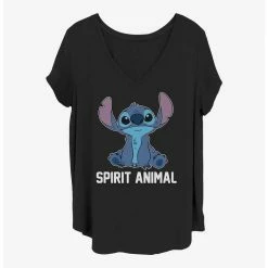 Deals 🔥 Disney Lilo & Stitch Spirit Animal Girls T-Shirt Plus Size 😉