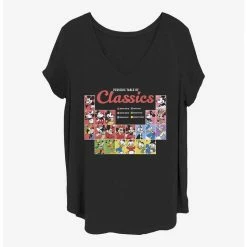 Budget 😉 Disney Mickey Mouse Classic Periodic Girls T-Shirt Plus Size 🔥