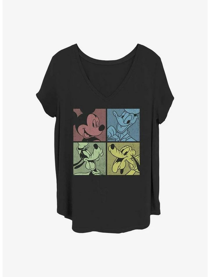 Outlet 🥰 Disney Mickey Mouse Fab Four Girls T-Shirt Plus Size 😉 1 Outlet 🥰 Disney Mickey Mouse Fab Four Girls T-Shirt Plus Size 😉