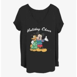 Brand new 🥰 Disney Mickey Mouse Holiday Cheer Girls T-Shirt Plus Size 🧨