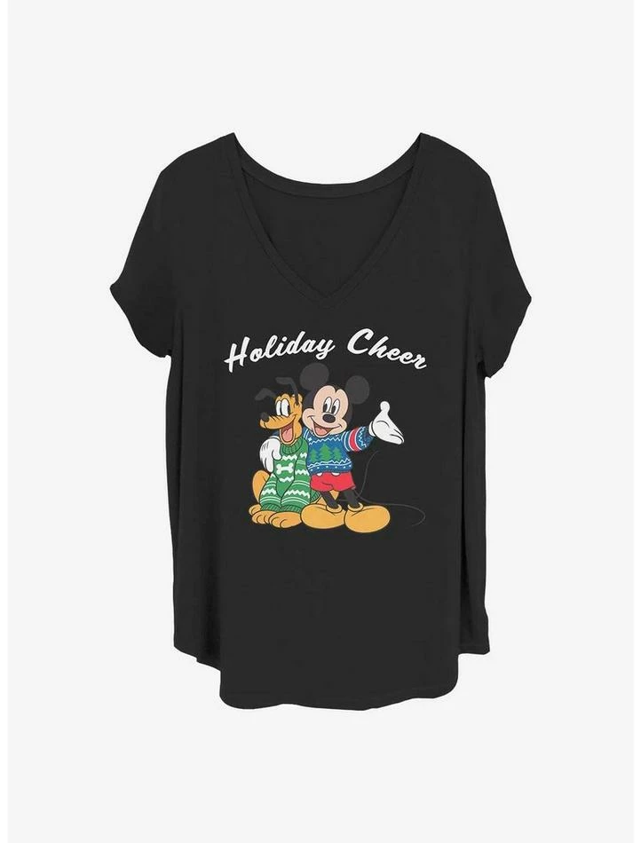 Brand new π₯° Disney Mickey Mouse Holiday Cheer Girls T-Shirt Plus Size 𧨠1 Brand new π₯° Disney Mickey Mouse Holiday Cheer Girls T-Shirt Plus Size π§¨