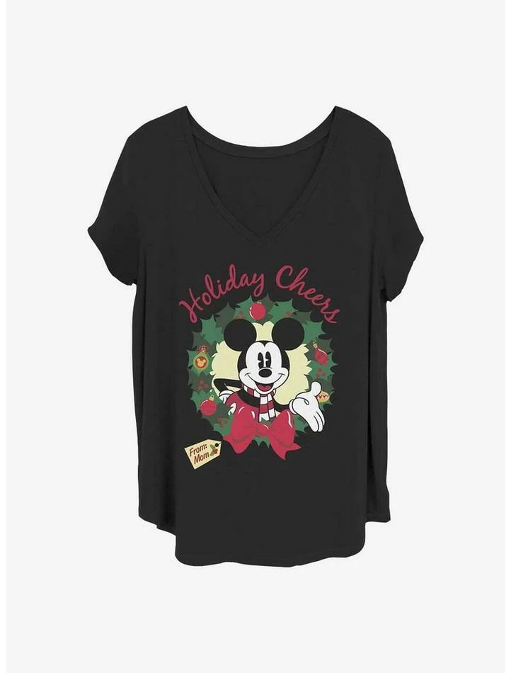 Buy ❤️ Disney Mickey Mouse Holiday Cheer Mom 👏 Girls T-Shirt Plus Size 👏 1 Buy ❤️ Disney Mickey Mouse Holiday Cheer Mom 👏 Girls T-Shirt Plus Size 👏