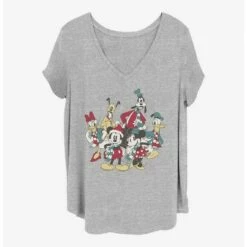 Wholesale 🛒 Disney Mickey Mouse Holiday Group Girls T-Shirt Plus Size 👍