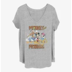 Cheap ❤️ Disney Mickey Mouse Mickey And Friends Girls T-Shirt Plus Size ⭐