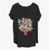 Buy 👏 Disney Mickey Mouse Mickey Friends Wreath Girls T-Shirt Plus Size 🔔