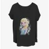 Best deal ⭐ Disney Frozen Elsa Swirl Girls T-Shirt Plus Size 💯