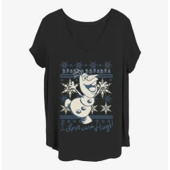 Outlet ✔️ Disney Frozen Hooray Snow Girls T-Shirt Plus Size 🧨
