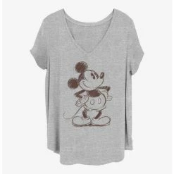Hot Sale 💯 Disney Mickey Mouse Mickey Sketch Girls T-Shirt Plus Size 🌟