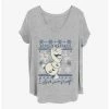Best Pirce ⭐ Disney Frozen Hooray Snow 🥰 Girls T-Shirt Plus Size ⭐