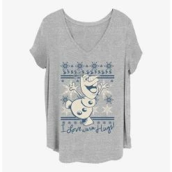 Best Pirce ⭐ Disney Frozen Hooray Snow 🥰 Girls T-Shirt Plus Size ⭐