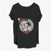 Deals 😀 Disney Mickey Mouse Mickey Wreath Girls T-Shirt Plus Size 🔔