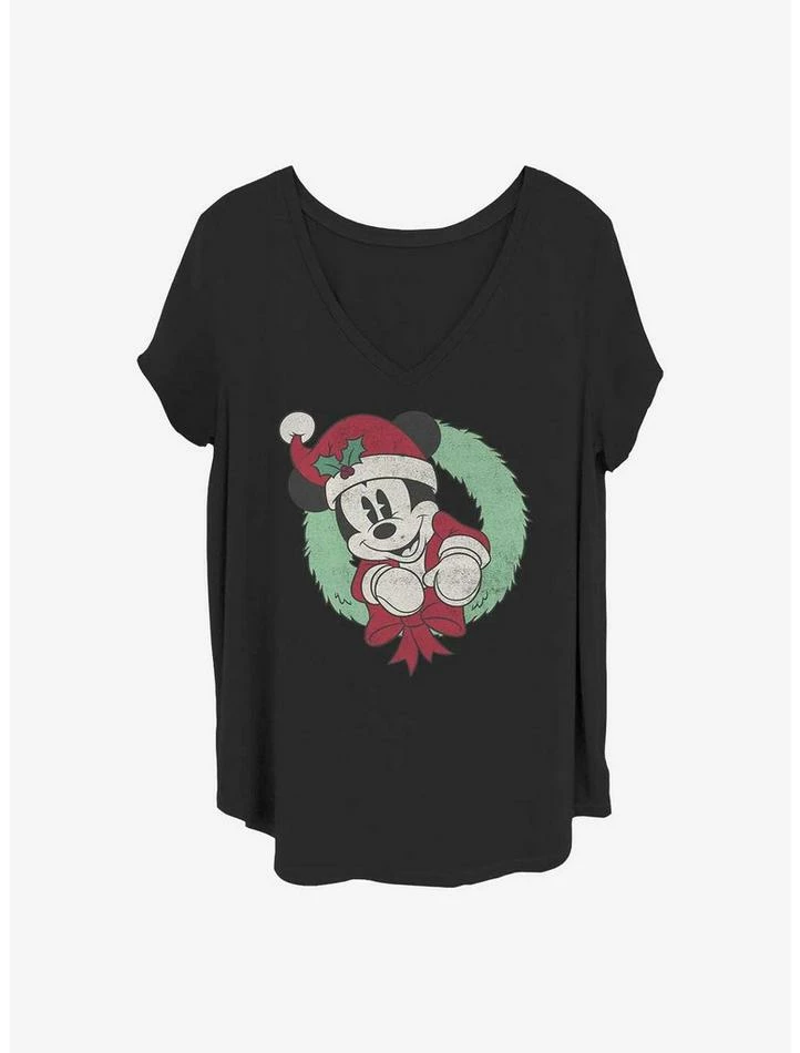 Deals 😀 Disney Mickey Mouse Mickey Wreath Girls T-Shirt Plus Size 🔔 1 Deals 😀 Disney Mickey Mouse Mickey Wreath Girls T-Shirt Plus Size 🔔