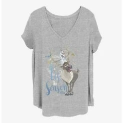 Cheap 🤩 Disney Frozen Olaf Season Girls T-Shirt Plus Size 💯