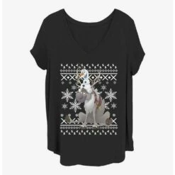 Best Sale ✔️ Disney Frozen Sven And Olaf Friends 🎉 Girls T-Shirt Plus Size 👏
