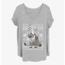 Top 10 ⌛ Disney Frozen Sven And Olaf Friends Girls T-Shirt Plus Size ❤️