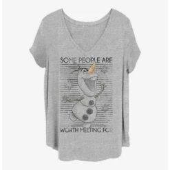 Buy ⌛ Disney Frozen Worth The Melt 🤩 Girls T-Shirt Plus Size 😉