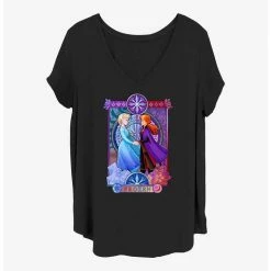 New 🧨 Disney Frozen 2 Frozen Nouveau Girls T-Shirt Plus Size ✔️