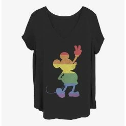 Cheapest ❤️ Disney Mickey Mouse Pride Mickey 🔔 Girls T-Shirt Plus Size 🛒