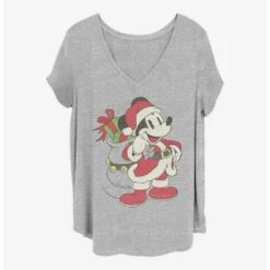 Discount 💯 Disney Mickey Mouse Santa Mickey Girls T-Shirt Plus Size 🧨
