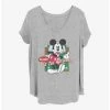 Hot Sale 😍 Disney Mickey Mouse Vintage Holiday Mickey Girls T-Shirt Plus Size 🛒