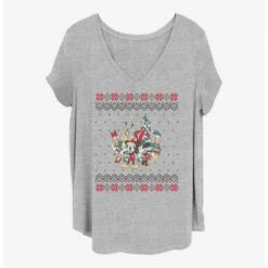 Buy 🔥 Disney Mickey Mouse Mickey And Friends Christmas 🎁 Girls T-Shirt Plus Size ❤️