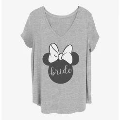 Best Sale ⭐ Disney Minnie Mouse Bow Bride 👍 Girls T-Shirt Plus Size 👍
