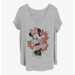 Wholesale ✨ Disney Minnie Mouse ❄ Christmas Minnie Girls T-Shirt Plus Size 👏