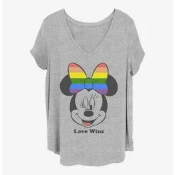 Flash Sale ⭐ Disney Minnie Mouse Love Wins Girls T-Shirt Plus Size 🎁