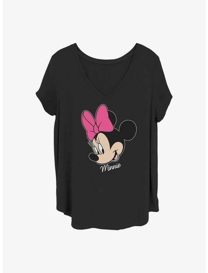 Deals 😀 Disney Minnie Mouse Minnie Big Face ✔️ Girls T-Shirt Plus Size ✔️ 1 Deals 😀 Disney Minnie Mouse Minnie Big Face ✔️ Girls T-Shirt Plus Size ✔️