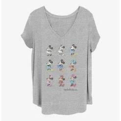 Hot Sale 👏 Disney Minnie Mouse Minnie Evolution Girls T-Shirt Plus Size 💯