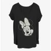 Deals 🤩 Disney Minnie Mouse Minnie Wink Girls T-Shirt Plus Size ❤️