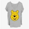 Hot Sale 😍 Disney Winnie The Pooh Big Face Girls T-Shirt Plus Size 😉