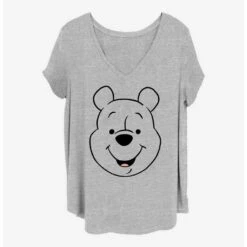 Flash Sale 👍 Disney Winnie The Pooh Big Face Girls T-Shirt Plus Size 🔥