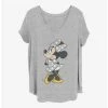 New 😀 Disney Minnie Mouse Modern Vintage Minnie Girls T-Shirt Plus Size 👍