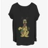 Best Sale 🛒 Disney Pluto Holiday Colors Girls T-Shirt Plus Size 🔔