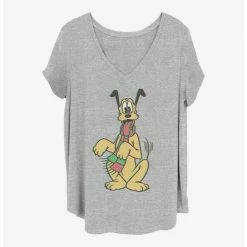 Best deal 😍 Disney Pluto Holiday Colors Girls T-Shirt Plus Size 👏