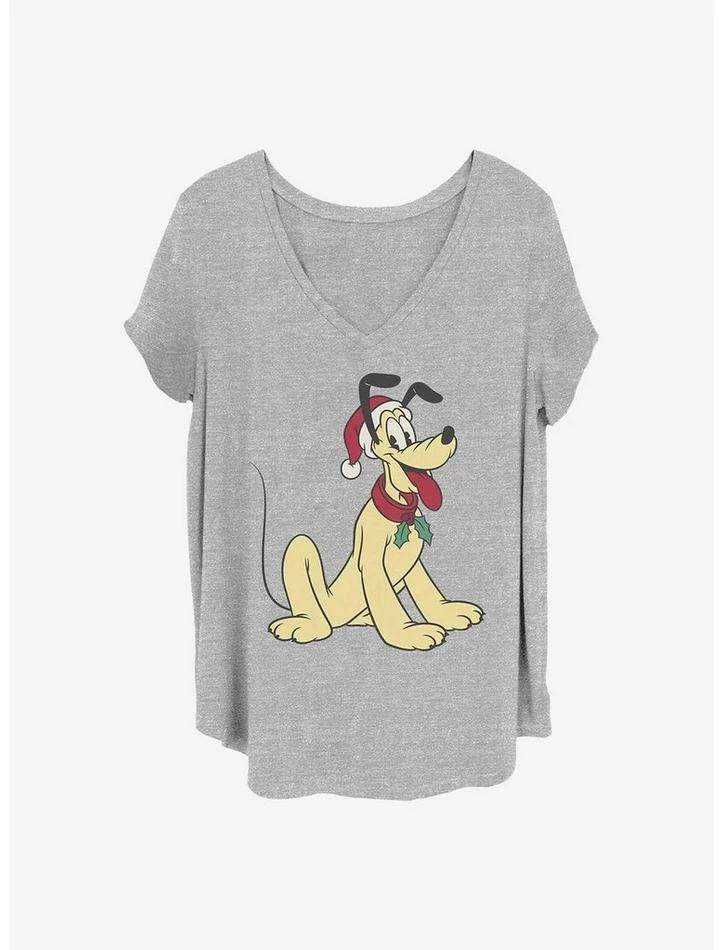 Hot Sale 𧨠Disney Pluto Holiday Hat Girls T-Shirt Plus Size π 1 Hot Sale 𧨠Disney Pluto Holiday Hat Girls T-Shirt Plus Size π