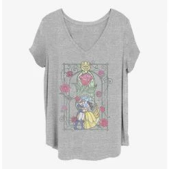 Hot Sale 🧨 Disney Beauty and the Beast Beauty Dance Girls T-Shirt Plus Size 👍