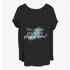 Budget ⌛ Disney Cinderella Lost Slipper Girls T-Shirt Plus Size 🔔