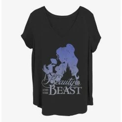 Coupon ✨ Disney Beauty and the Beast Belle Silhouette 🧨 Girls T-Shirt Plus Size 🔥