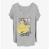 Outlet 🧨 Disney Beauty and the Beast Dancing Beauty Girls T-Shirt Plus Size 🛒