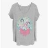 Top 10 🔥 Disney Princesses Holiday Wreath Girls T-Shirt Plus Size 😉