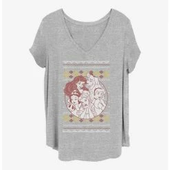 Cheapest 🎉 Disney Princesses Princess Holiday Girls T-Shirt Plus Size 👍