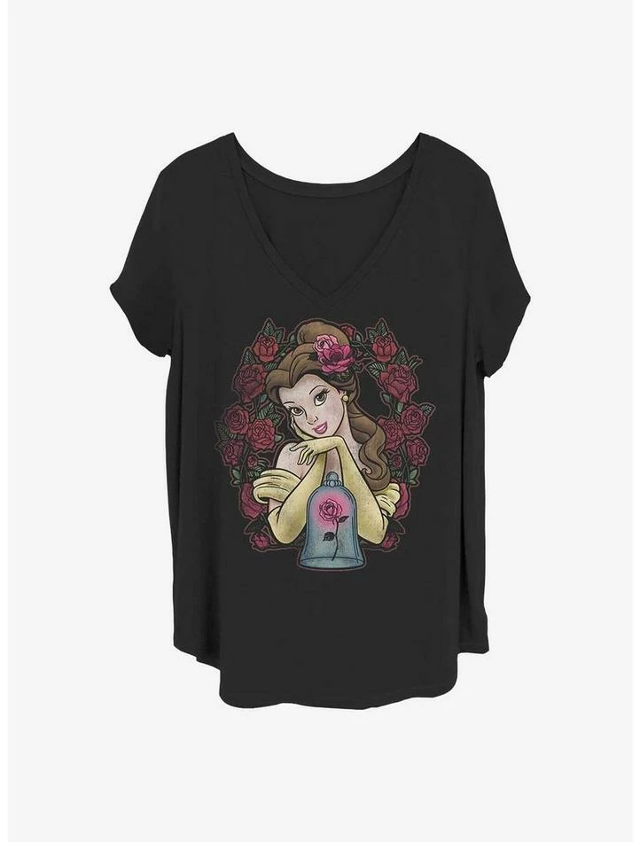 Hot Sale ๐งจ Disney Beauty and the Beast Rose Bell ๐คฉ Girls T-Shirt Plus Size โญ 1 Hot Sale ๐งจ Disney Beauty and the Beast Rose Bell ๐คฉ Girls T-Shirt Plus Size โญ