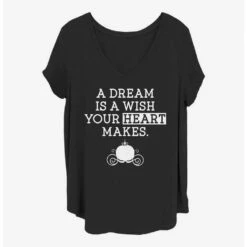 Best Sale 👍 Disney Cinderella Dream Wish Girls T-Shirt Plus Size 🧨