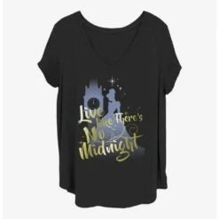 Cheap 🎁 Disney Cinderella No Midnight Girls T-Shirt Plus Size 😍