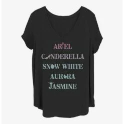 Top 10 ✨ Disney Princesses Princess Icons ✨ Girls T-Shirt Plus Size ⭐