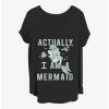 Best Sale 🥰 Disney The Little Mermaid Actual Mermaid Girls T-Shirt Plus Size ✨