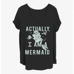 Best Sale 🥰 Disney The Little Mermaid Actual Mermaid Girls T-Shirt Plus Size ✨