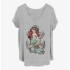 Flash Sale 🔥 Disney The Little Mermaid Anchor Girls T-Shirt Plus Size 👍